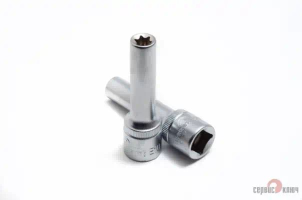 76710 — Головка  TORX E10 сервис ключ глубокая СЕРВИС КЛЮЧ